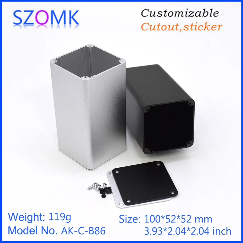 szomk aluminum enclosure for electronics device housing for pcb design audio aluminum control box enclosure casing (2)