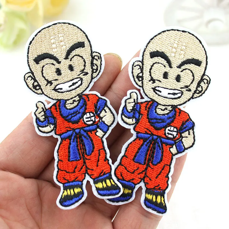 

Dragon Ball Goku Anime Embroidered patch clothes Iron patches For clothing Kids DIY Badges Stickers Appliques wholesale