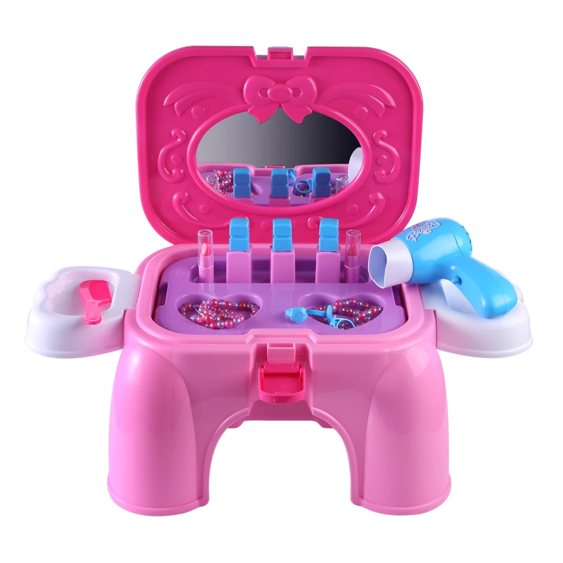 Girls Beauty Hair Toy Make Up Set Toys Pretend Play Simulation Cosmetic