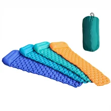 Портативный Надувной Спальный коврик с подушкой, светильник для путешествий, кемпинга, пикника, надувная подушка, матрас для кровати