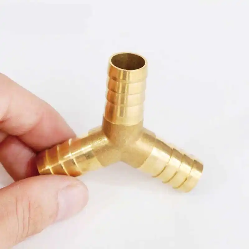 Color : 3 Way, Size : OD 5mm Hongyuantongxun T Way Brass Barb Pipe Fitting 3 Way Connector for 4mm 5mm 6mm 8mm 10mm 12mm 16mm 19mm Hose Copper Pagoda Water Tube Fittings Watering Equipment
