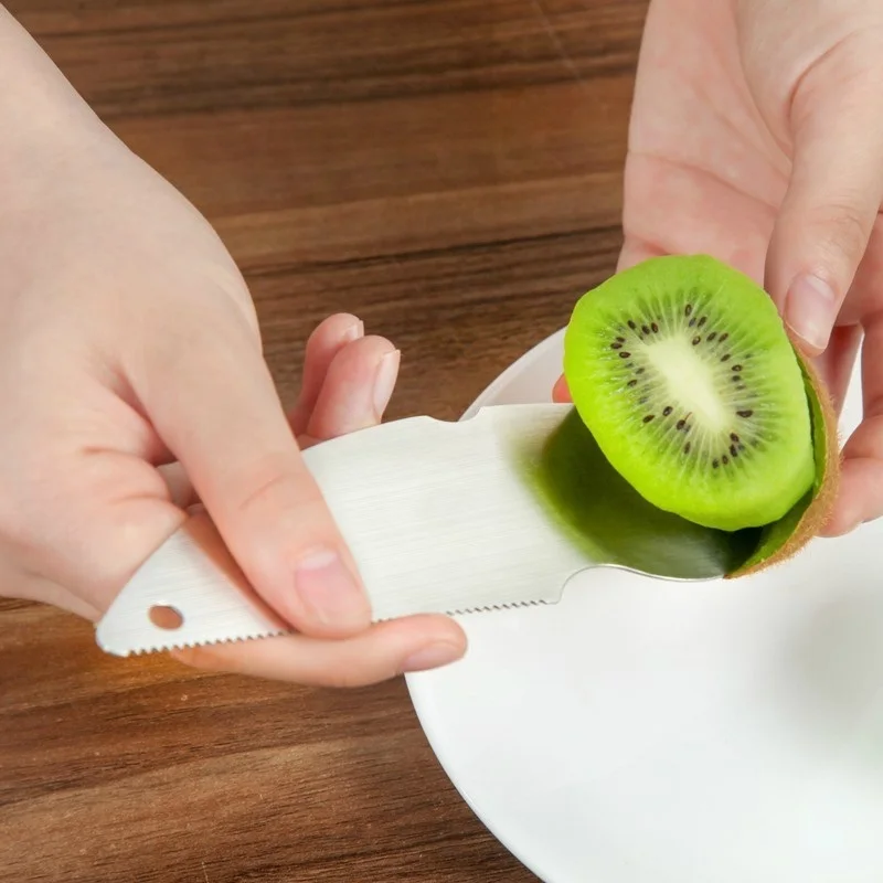 Kiwifruit Peel Artifact утолщение 304 из нержавеющей стали для резки фруктов Совок необычный нож для фруктов ГОВЯЖЬЯ, если Отшелушивающий орган