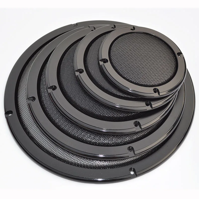 2/"-10/" inch Speaker Cover Subwoofer Audio Metal Mesh Grille Decorative Circle