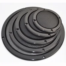 For 2"/4"/5"/6.5"/8"/10" inch Car Audio Speaker Conversion Net Cover Decorative Circle Metal Mesh Grille #Black