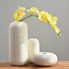 Nordic Classic White Art Ceramic Flower Vase Dining Room Creative Decoration Porcelain Vases 3