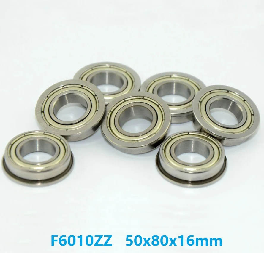 MF105-2RS Metal Flanged Rubber Sealed Ball Bearing Bearings 5x10x4 mm 10 Pcs