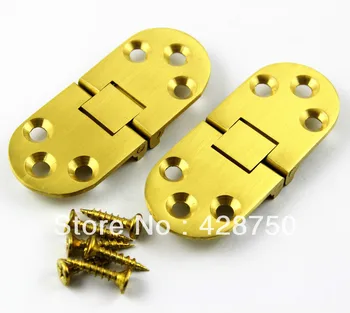 

Solid Brass Hinge Round Hinge 2-3/4" x 1-3/16" with Screws