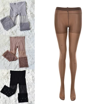 

2017 Sexy Party Women Basic Stretch Thin Bling Crystal Rhinestone Pantyhose Tights Stockings Gifts Hot Sale 4 Colors