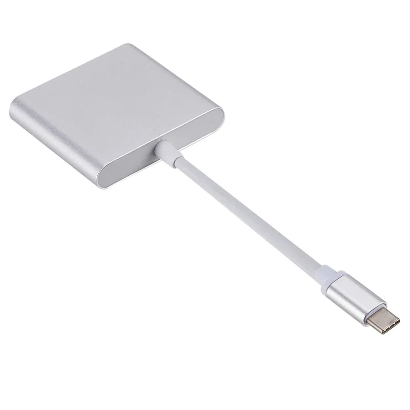 Для MacBook lenovo Yoga USB-C HDMI 3 в 1 кабель конвертер Usb 3,1 Thunderbolt 3 type C переключатель в HDMI 4K Кабель-адаптер 1080P