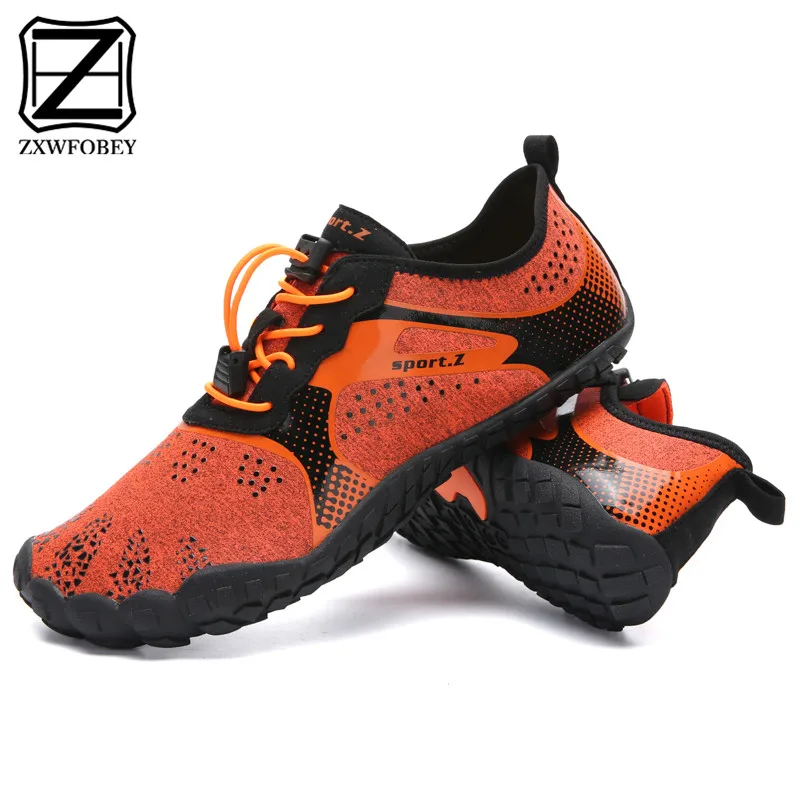 

ZXWFOBEY 2019 Hot Toe Shoes For Unisex Men's Swimming Shoes Summer Beach Quick-Drying Socks On surf Outdoor WadingShoes