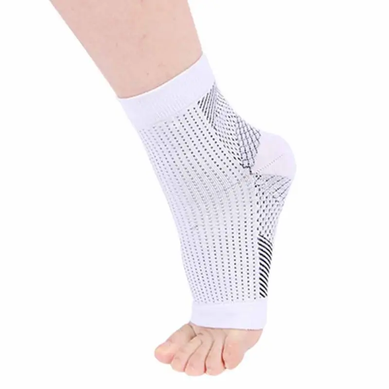 

1 Pair Ankle Protector Socks Foot Compression Anti Plantar Support Sports Protector Basketball Soccer Ankle Support Relief New