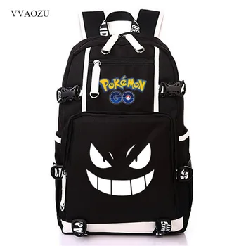 

Pokemon Cosplay Backpack Rucksack Pocket Monsters Gengar School Bag for Teenage Girls Boys Travel Bags Nylon Mochila