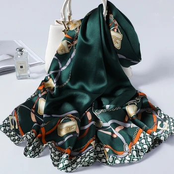 

100% Pure Silk Scarf Women 2020 Bandana Real Silk Shawls and Wraps for Ladies Print Wrap Foulard Femme Natural Silk Scarves
