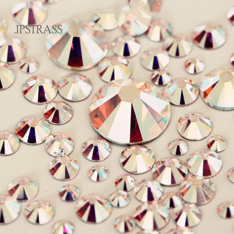 

2018 Hot sell rhinestones hotfix ss6 ss8 ss10 ss12 ss16 ss20 ss30 ss34 ss40 ab crystal color bracelet decoration free shipping