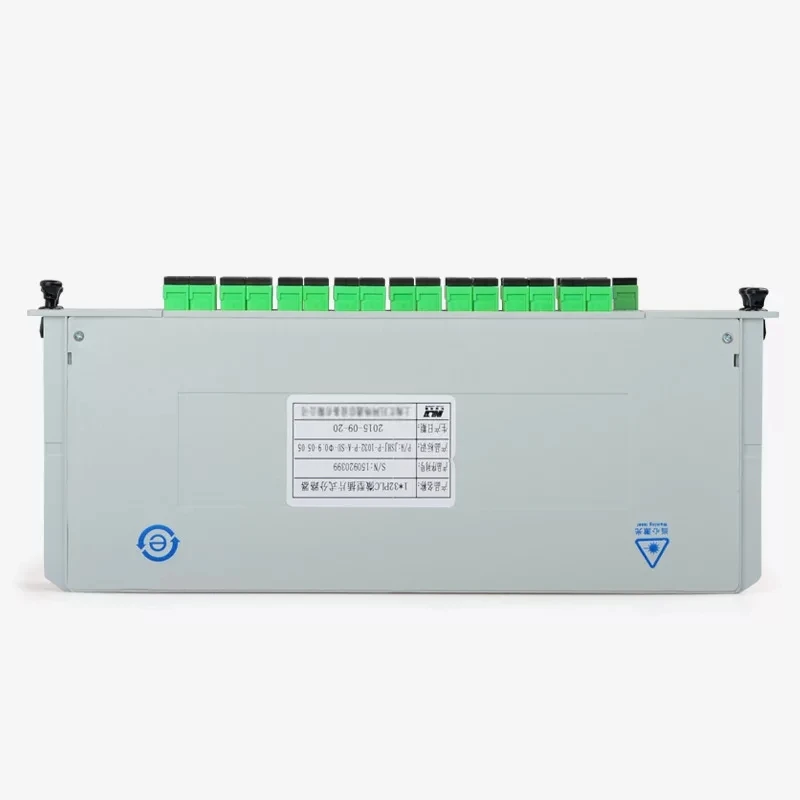 1x32 LGX box fiber Splitter 2 Layer GEPON FTTH SM SC/APC PLC Splitter Cassette Telecom GPON 1*32 coupler ABS box ELINK 1 piece