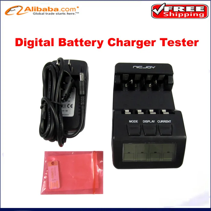 N100 Intelligent Digital Battery Charger Tester LCD Multifunction for 4 AA AAA Rechargeable AKKU