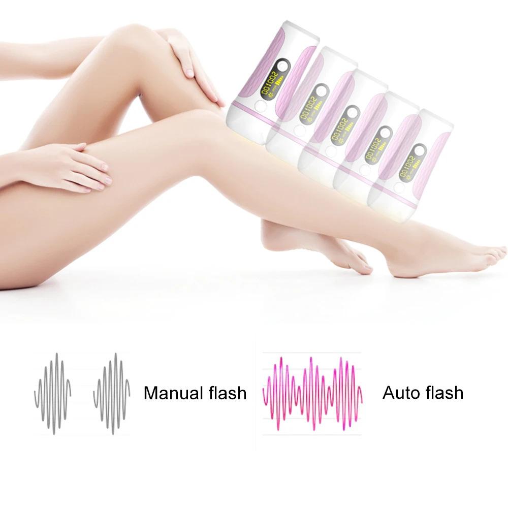 

50W Flashes Handheld Laser Epilator Facial Epilator Permanent Hair Removal Device Whole Body Laser No pain Hair Remover Machine