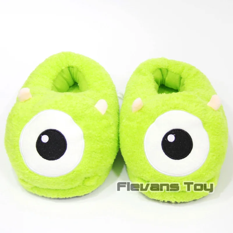 

Sulley Mike Wazowski Plush Slippers Soft Stuffed Animal Doll Toys