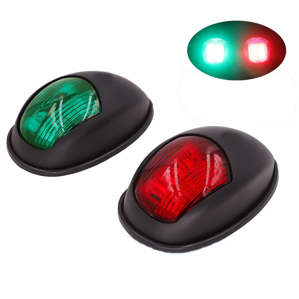 

Marine Navigation Lights IP66 Waterproof Boat Yacht Light DC 12V Sailing Signal Lights for Boat with Red / Green LED