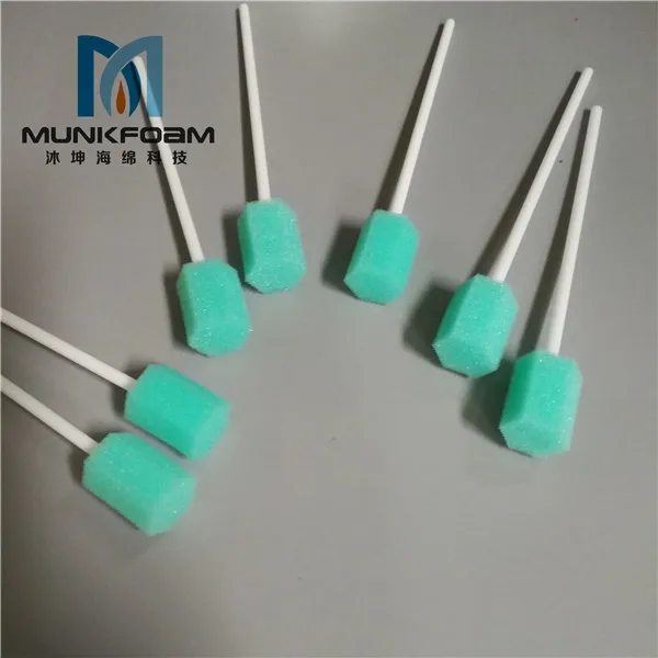 Одноразовые оральный swabsticks спонжевой кисти чистка зубов рот Очищающая щетка для