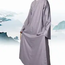 Летняя и весенняя одежда в стиле Дзен унисекс, костюмы для медитации, буддийские монахи Шаолинь, халат кунг-фу, халат униформа