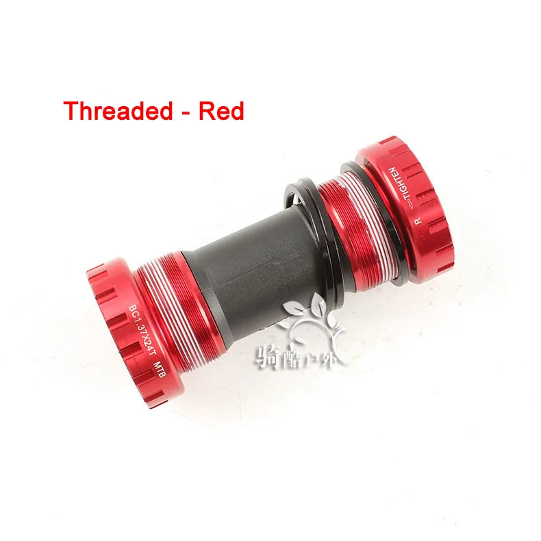 MTB BB92 BC1.37X24T горный велосипед полый Нижний Кронштейн прижимной резьбовой BB90 BB91 BB92 адаптируется к XTC FR Mtb рама - Цвет: Red Threaded