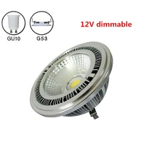 4 шт./лот, регулируемая яркость, 10 Вт, G53, GU10, COB, AR111, прожектор, AC/DC12V, AR111, ES111, прожектор, лампа RA> 80, COB, 10 Вт, AR111, потолочный светильник