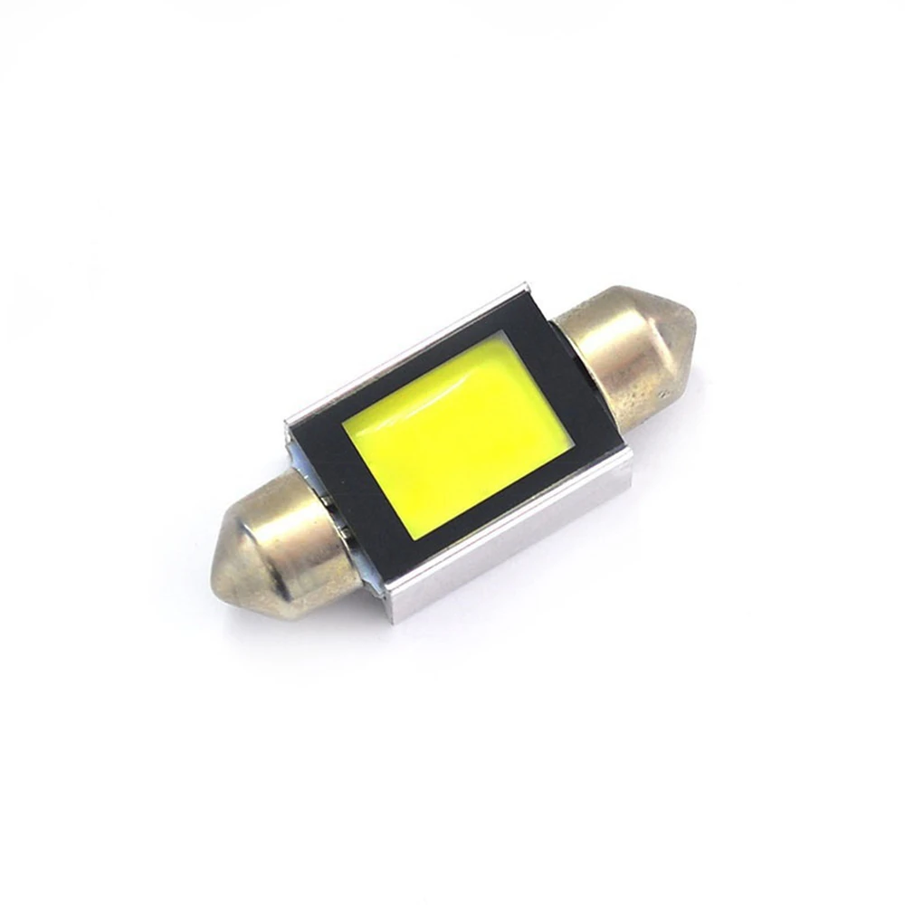 Alta qualidade xenon branco 36mm carro cob led luz da placa de licença 6418 c5w 4w lâmpadas led 6000k interior do carro luzes