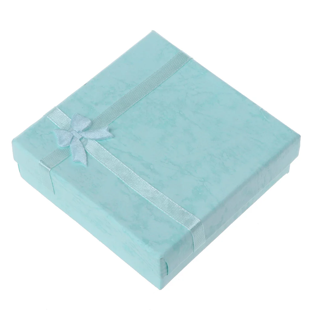 

1 PC New Square Package Bowknot Jewellery Necklace Bracelet Present Gift Box Case