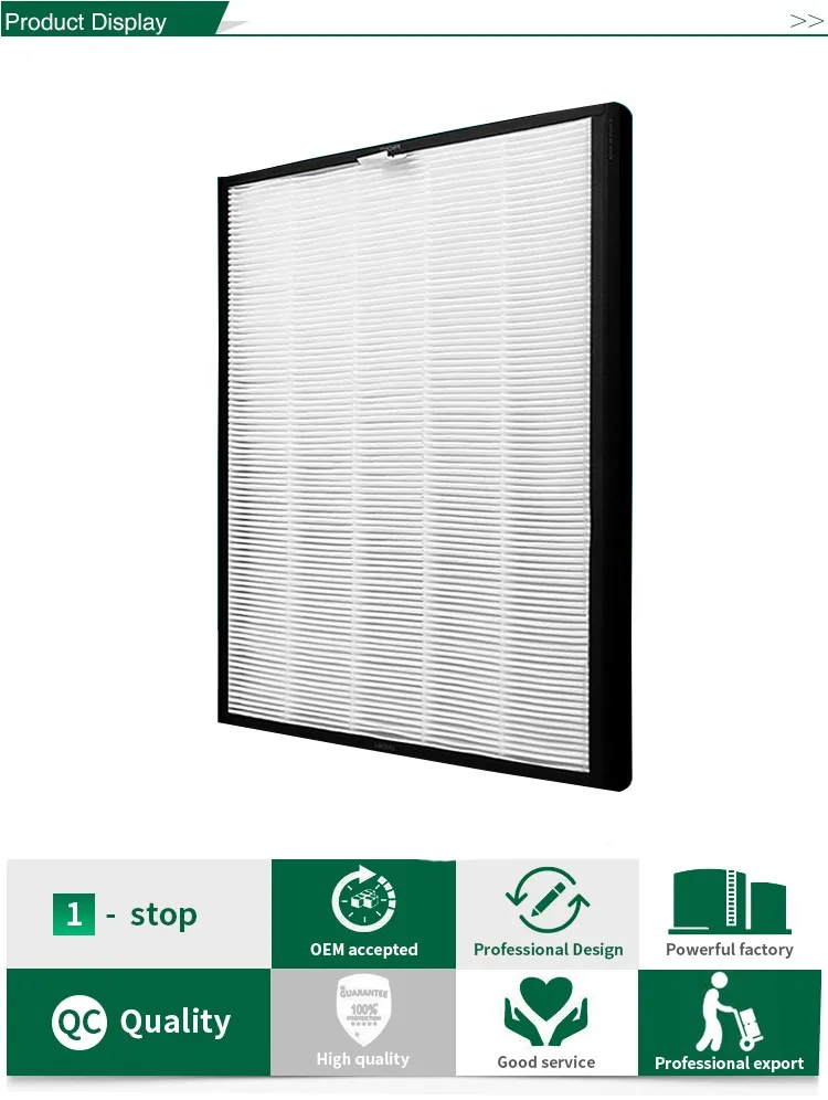 365*280*25mm hepa para o purificador de ar
