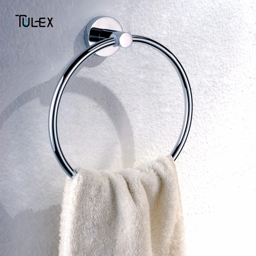 TULEX Bathroom Towel Ring Towel Holder Round Towel Rack Bathroom