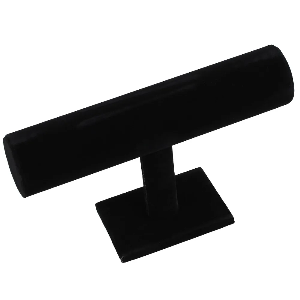 

SIKAI New Black Velvet T-bar Rack Holder Display Cardboard Gift Box Wrist Watches Organizer Holder Storage Jewelry Watch Display
