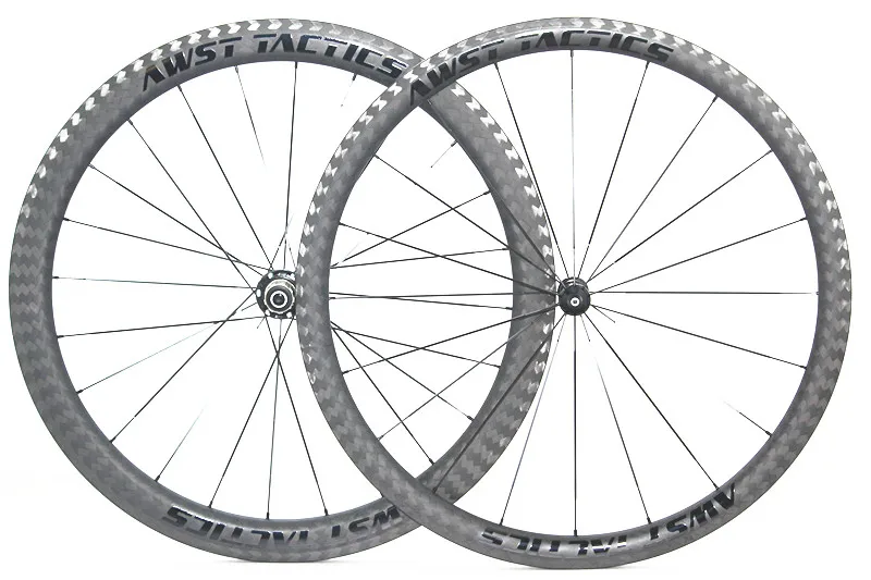 

Front Rear 25mm Wide 38+50 Depth 12K Twill Carbon Road Bike Wheels Road Bike Carbon Clincher Wheels