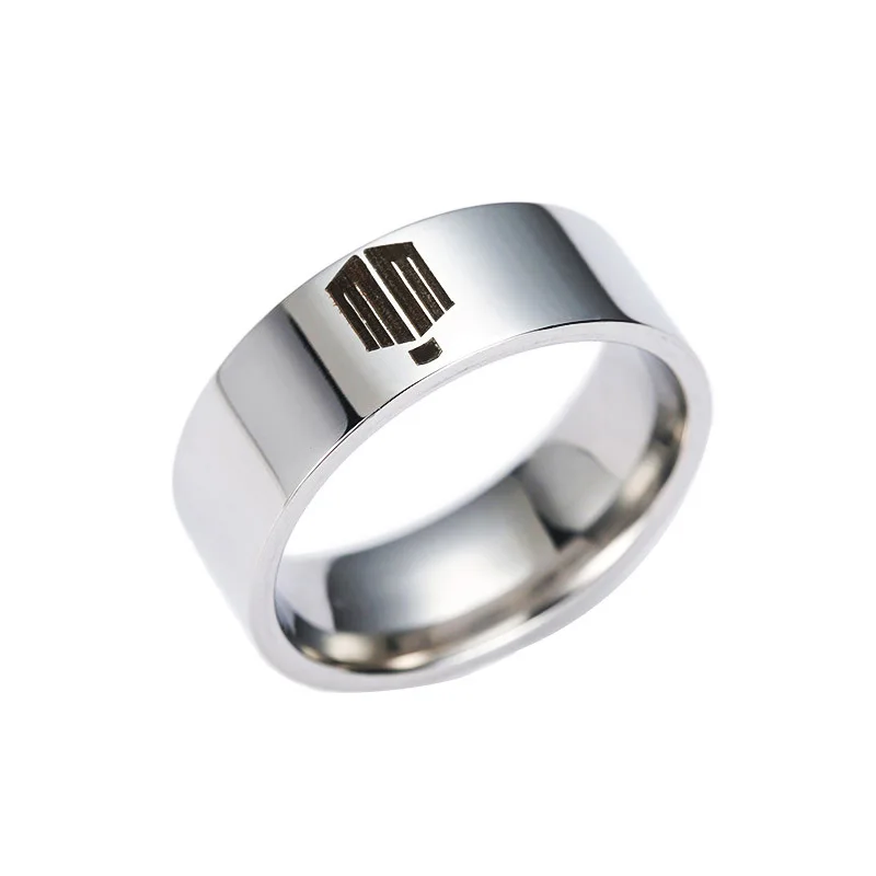 1 шт. розничная продажа кольцо из нержавеющей стали титановой #7 13|titanium steel ring|stainless