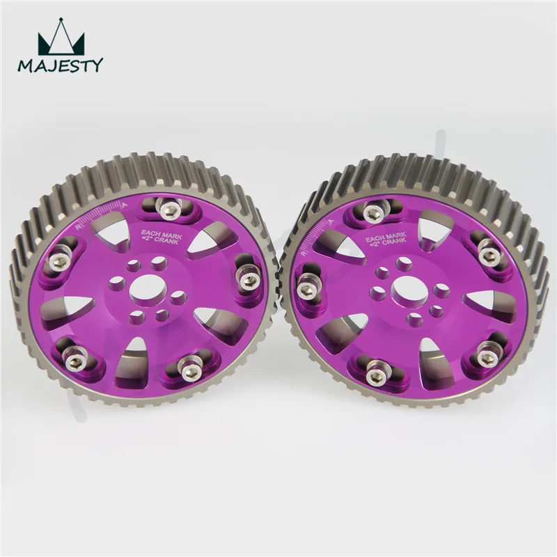 Комплект шкивов для NISSAN SKYLINE RB20 RB25 RB26 R32 R33 R34 фиолетовый|pulley kit|cam gearscam gears pulley |