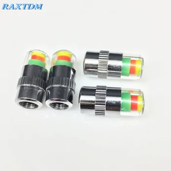 

4pcs Car Tire Air Pressure Valve Stem Caps Sensor Indicator For Jeep Commander Compass Grand Cherokee Liberty Patriot Wrangler