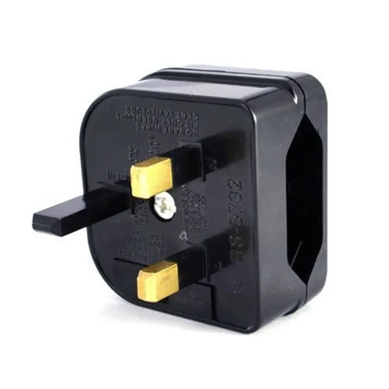 1pcs New European Euro EU 2 Pin to UK 3Pin Power Socket Travel Plug Adapter Converter | Электроника