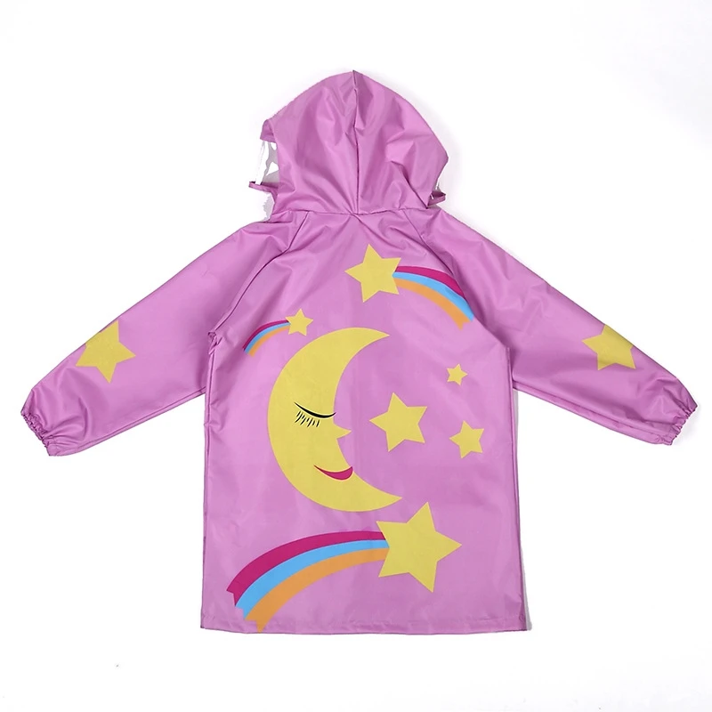 3 Portable Reusable Raincoats Children Rain Ponchos Boys Girls Rain Jacket Print Trendy Raincoat Student Kids Waterproof Rain Cape