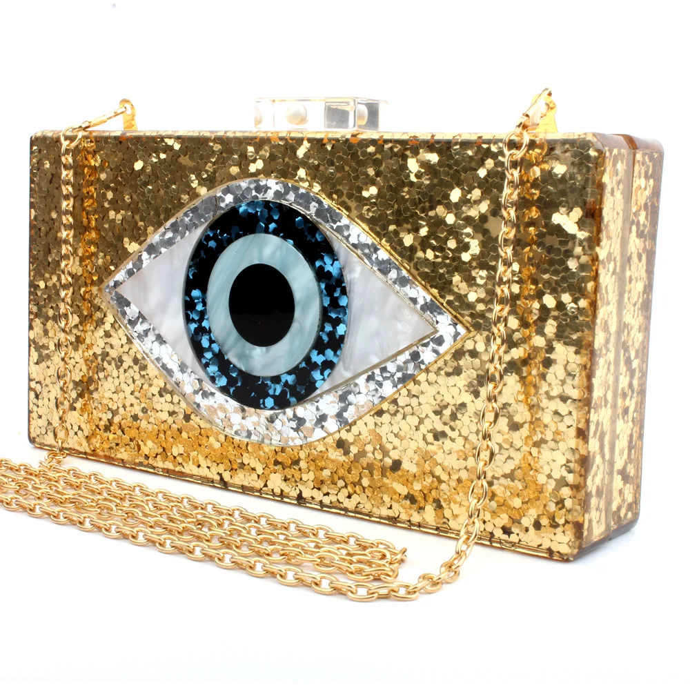 

New Evening Bag Banquet Bag Clutch Bag Sequin Handbag Diagonal Female Dress Bag