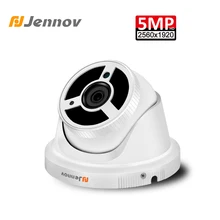 Jennov 5MP H.265 CCTV Камера видео наблюдения домашней безопасности Камера POE сетевой видеорегистратор HD ONVIF IP камеры купола потолок Ночное видение