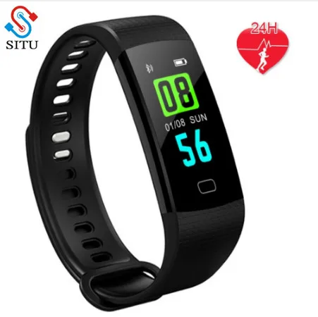 

Y5 Smart Band Sport Intelligent Bracelet Wristband Pulse Watch Blood Pressure Activity Sleep Fitness Tracker Health Band Black
