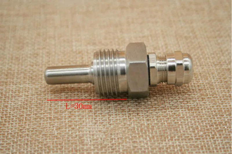 Thermowell 304 Comprimento 30 mm Thread Dn15 Aço Inoxidável
