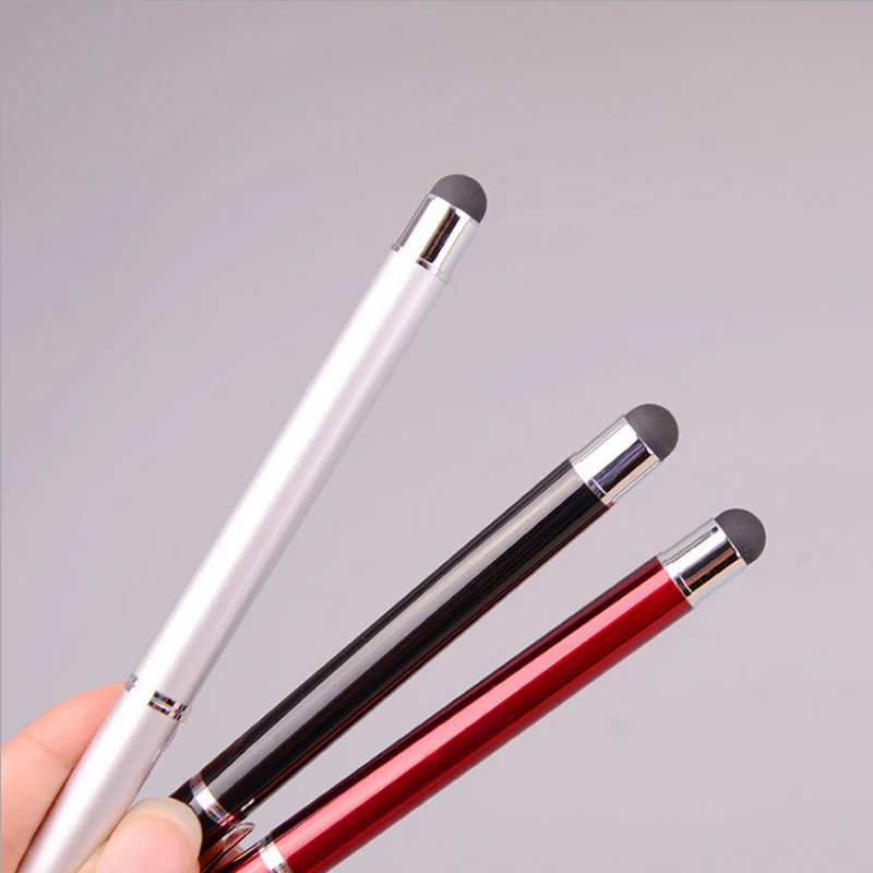 

wholesale Capacitive Screen Touch Pen 2in1 Stylus Ballpoint Pen for IPad IPhone customized logo for you laser pen