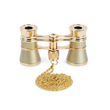 Высокое качество 3X25 опера очки бинокль оптические линзы театральный телескоп Ретро дизайн для женщин девочек подарок металлический корпус с цепочкой