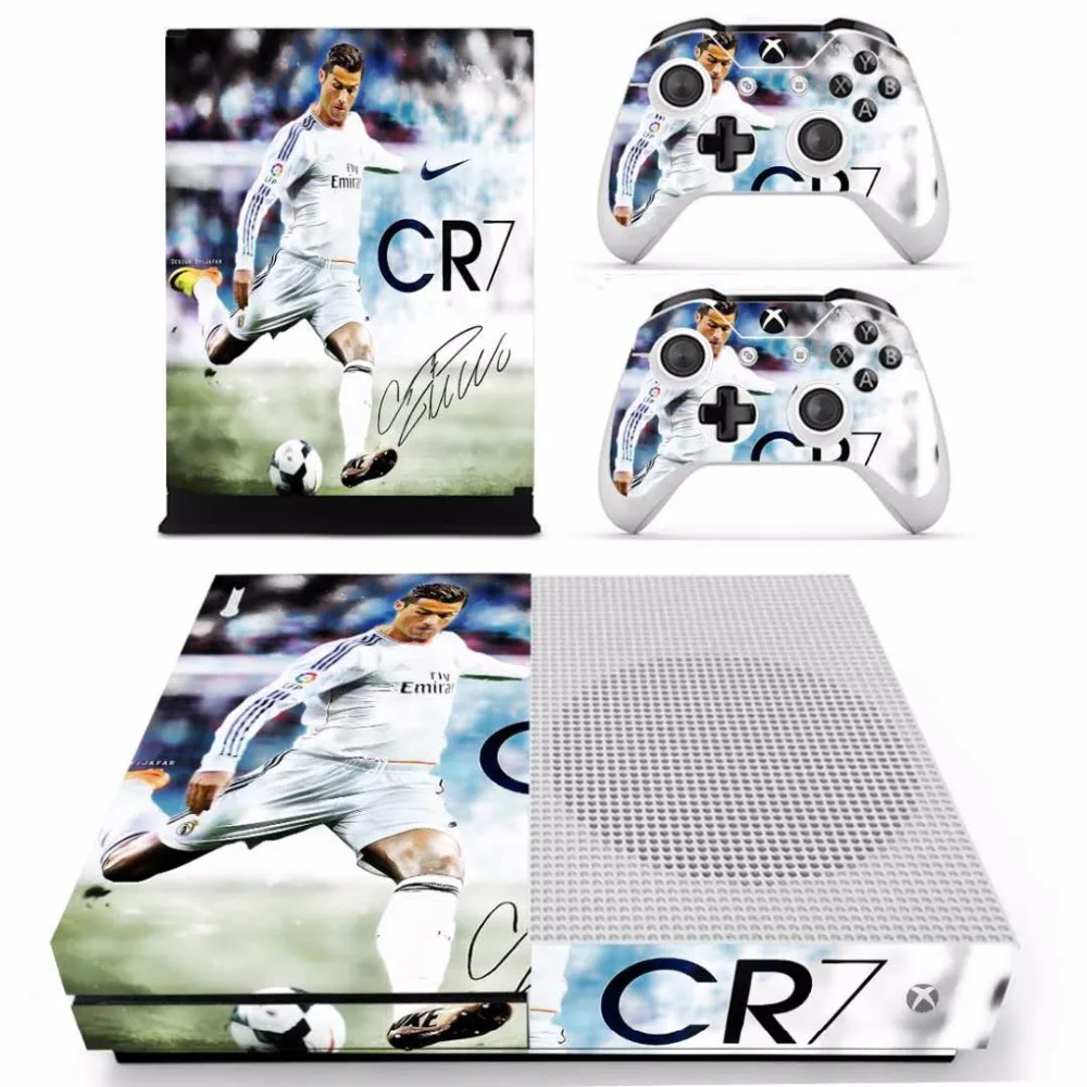 

Cristiano Ronaldo and Messi Skin Sticker Decal For Microsoft Xbox One S Console and 2 Controllers For Xbox One S Skin Sticker