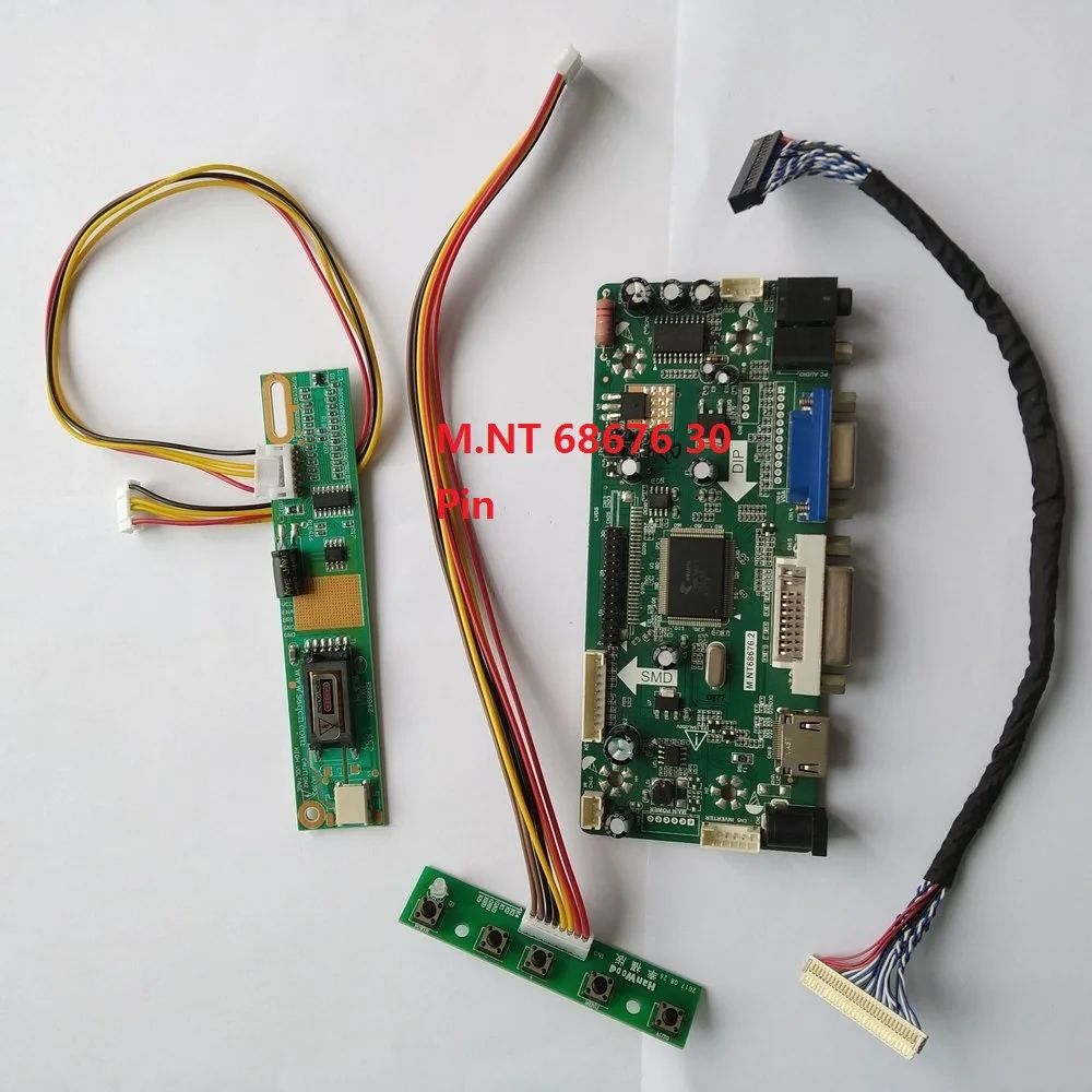 Для LP150X08-A3K5 панели экрана 30pin LVDS 1 лампы 1024x768 15 "плата контроллера VGA HDMI монитор Комплект lcd DVI