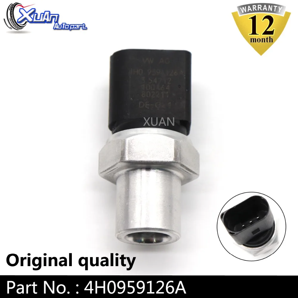 

XUAN Car Air Conditioning Pressure Switch AC Pressure Sensor 4H0959126A For Audi A3 A4 A5 A6 A7 A8 Quattro Q5 S3 S5 SQ5 R8 RS5