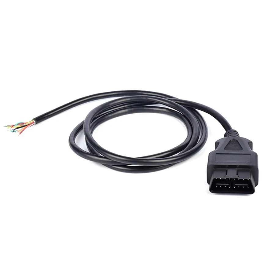 Мужской OBD2 16Pin открыть линия ELM327 Авто диагностический сканер 16 Pin OBDii OBD 2 отверстия
