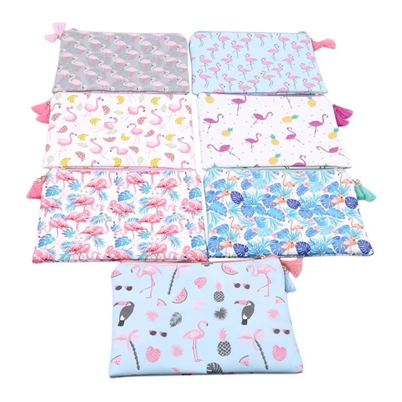 جديد فلامنغو التجميل حقيبة المرأة Necessaire المكياج حقيبة السفر للماء حقيبة ماكياج محمولة أدوات الزينة