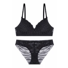 VRAIMMOI Wireless Lace Triangle Sexy Bra Set Thin Cotton Underwear Set Solid color Lingerie Set Push Up Bra Women Lingerie Set VRAIMMOI Wireless Lace Triangle Sexy Bra Set Thin Cotton Underwear Set Solid color Lingerie Set Push Up Bra Women Lingerie Set
